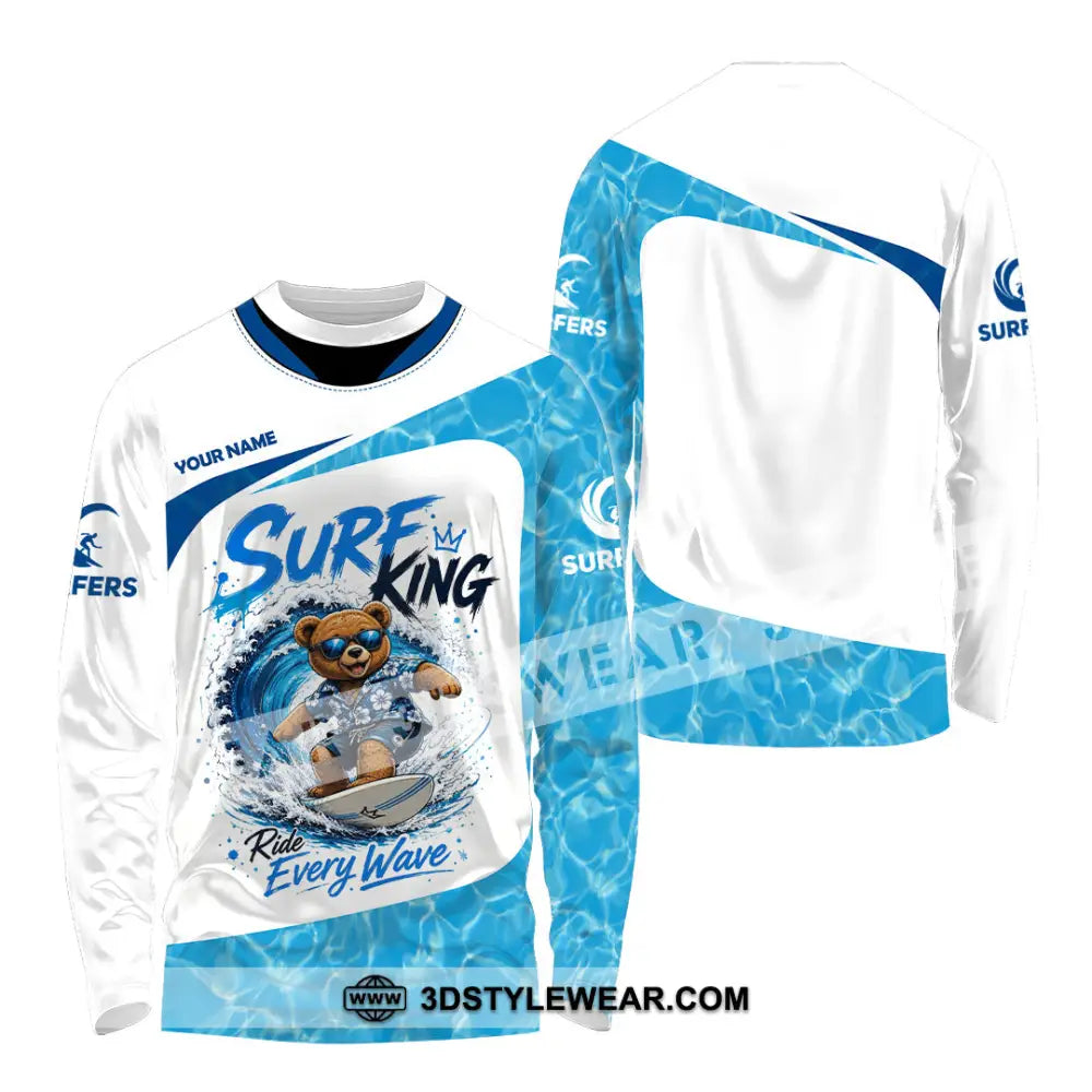 Unisex Shirt - Custom Surfing Shirt - Long Sleeve Shirt / S - T-shirt