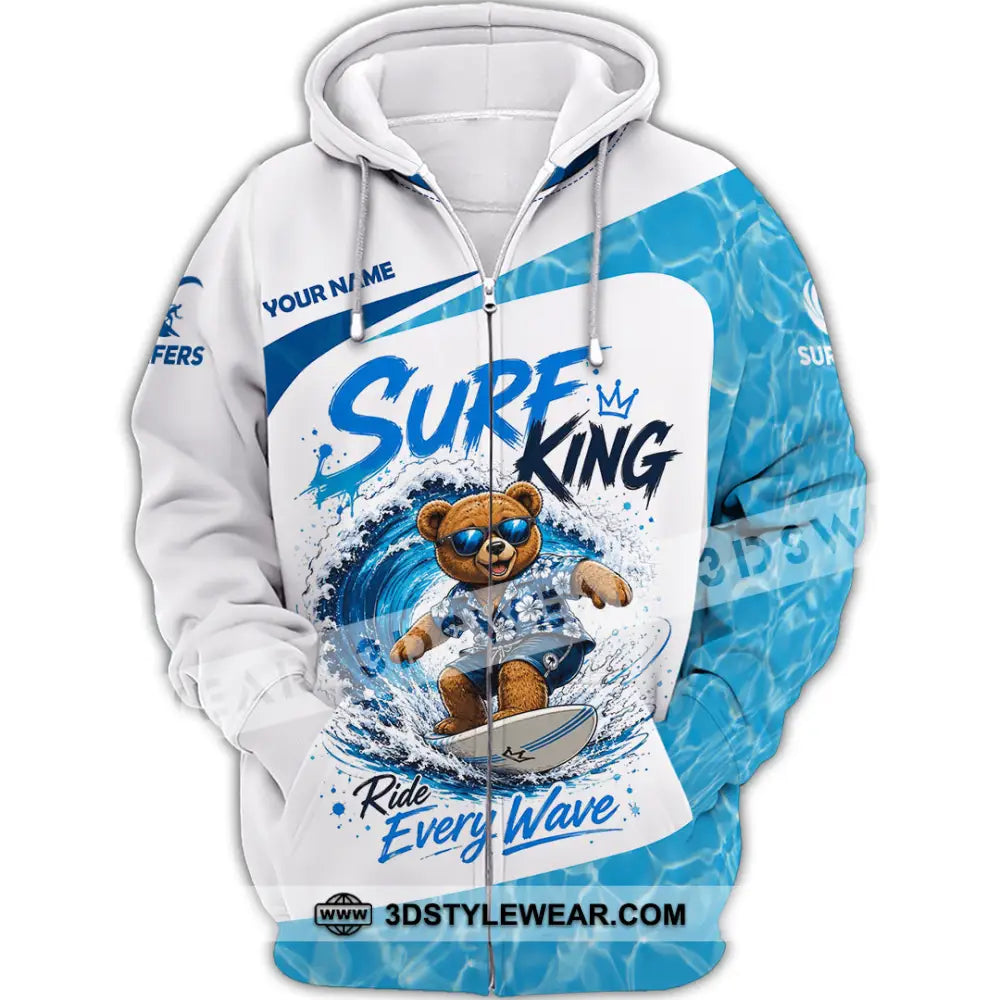 Unisex Shirt - Custom Surfing Shirt - Zipper Hoodie / S - T-shirt