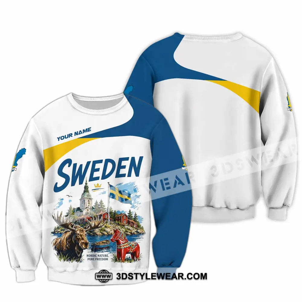 Unisex Shirt - Custom Sweden Shirt - Long Sleeve / S - T-shirt