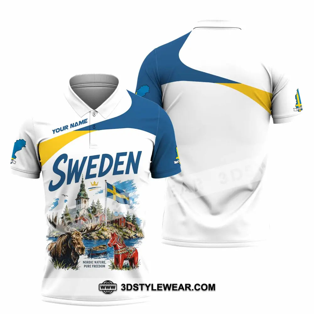 Unisex Shirt - Custom Sweden Shirt - Polo Shirt / S - T-shirt