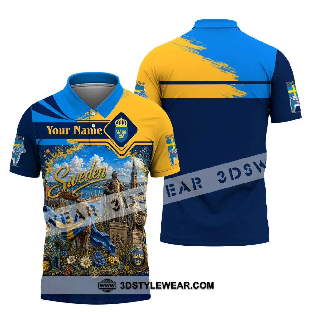 Unisex Shirt - Custom Sweden Shirt - Polo Shirt / S - T-shirt