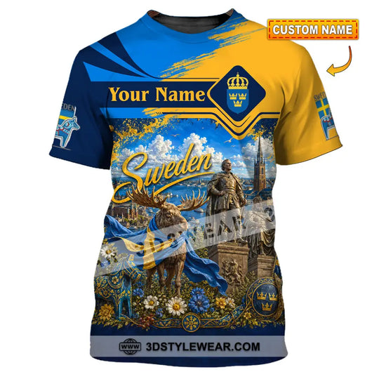 Unisex Shirt - Custom Sweden Shirt style option 1