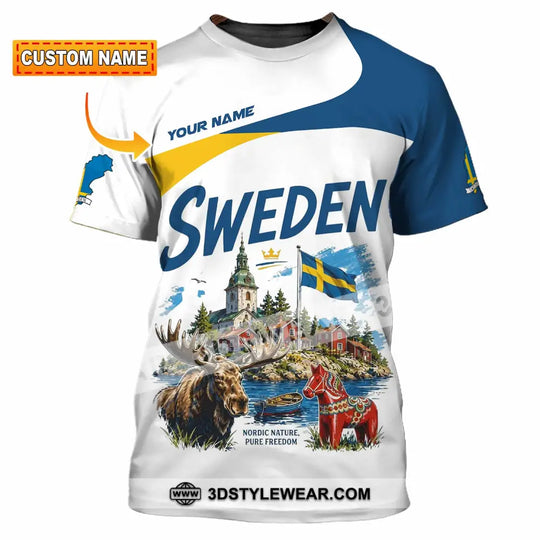 Unisex Shirt - Custom Sweden Shirt style option 1