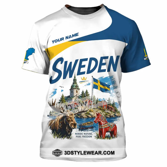 Unisex Shirt - Custom Sweden Shirt style option 4