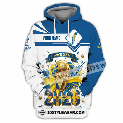 Unisex Shirt - Custom Sweden World Cup 2026 3D Shirt - Hoodie / S - T-shirt