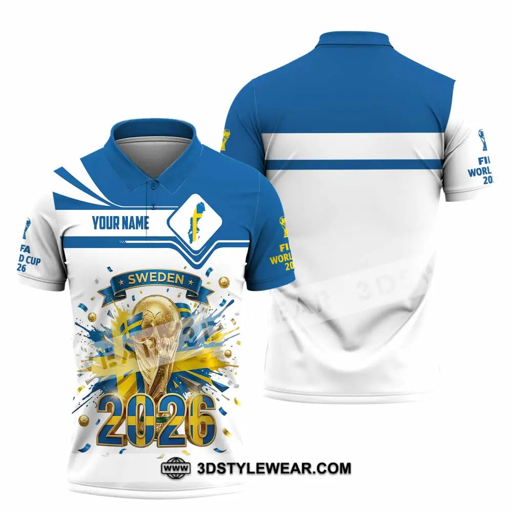 Unisex Shirt - Custom Sweden World Cup 2026 3D Shirt - Polo Shirt / S - T-shirt