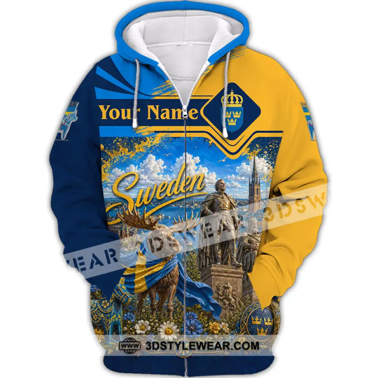 Unisex Shirt - Custom Sweden Shirt style option 3