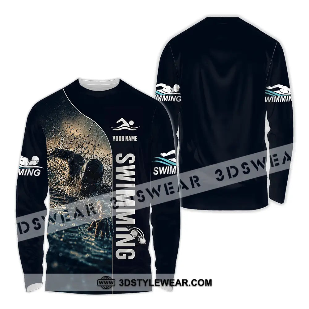 Unisex Shirt - Custom Swimming Shirt - Long Sleeve Shirt / S - T-shirt
