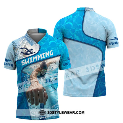 Unisex Shirt - Custom Swimming Shirt - Polo Shirt / S - T-shirt