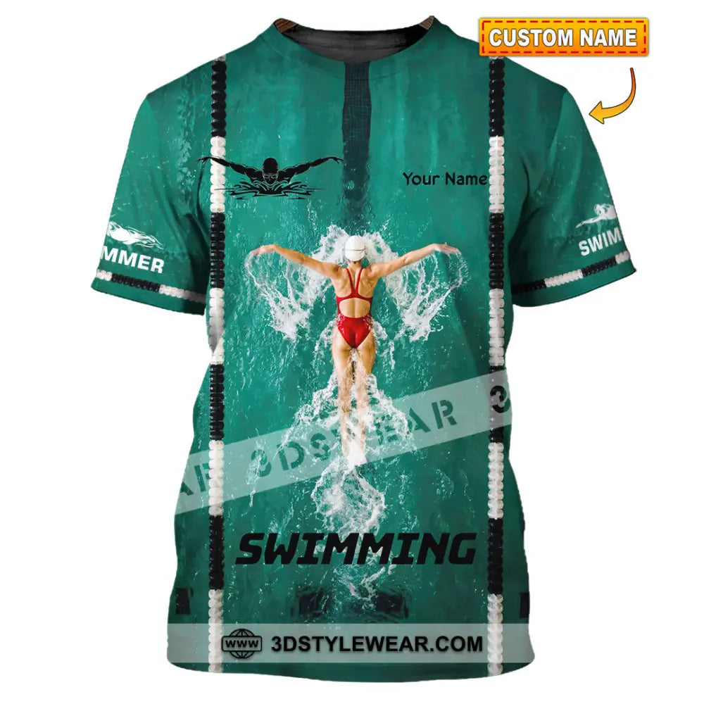 Unisex Shirt - Custom Swimming Shirt - T-shirt