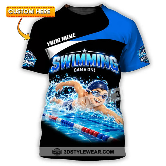 Unisex Shirt - Custom Swimming Shirt style option 1