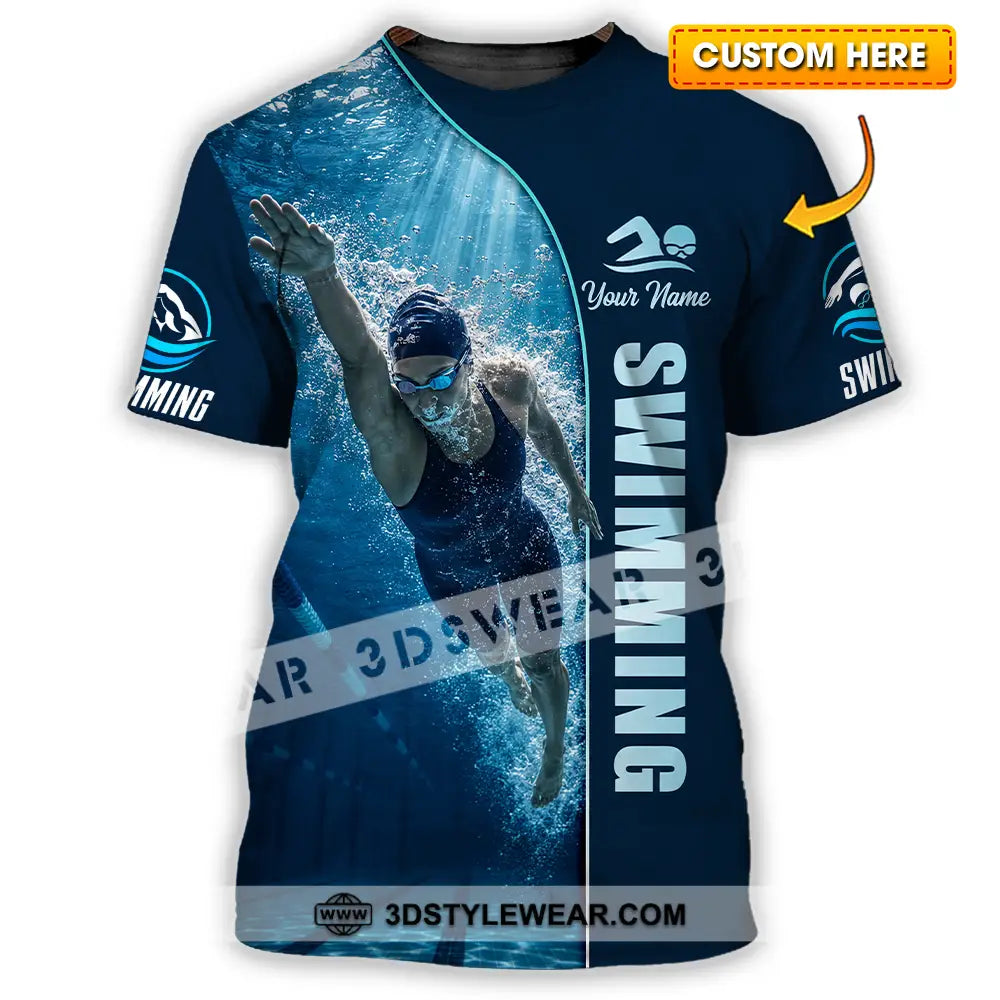 Unisex Shirt - Custom Swimming Shirt - T-shirt