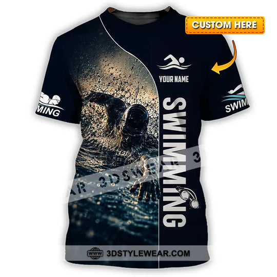 Unisex Shirt - Custom Swimming Shirt style option 1