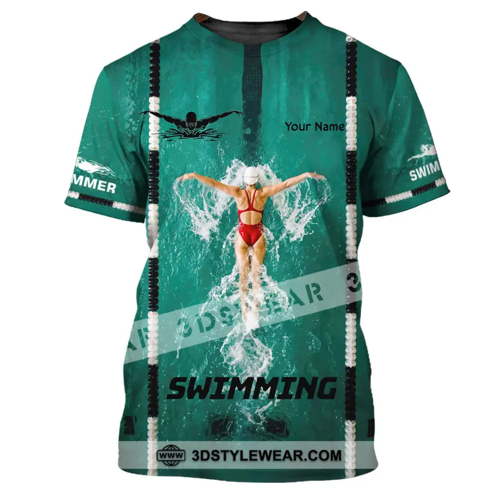 Unisex Shirt - Custom Swimming Shirt - T-Shirt / S - T-shirt
