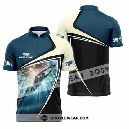 Unisex Shirt - Custom Swing Shirt - Zipper Polo Shirt / S - T-shirt