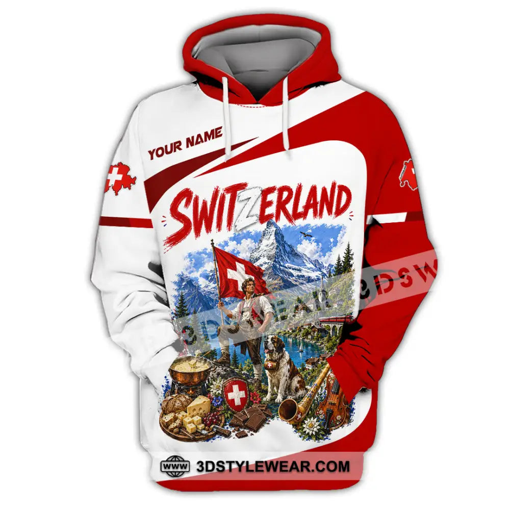 Unisex Shirt - Custom Switzerland Shirt - Hoodie / S - T-shirt