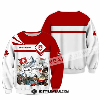 Unisex Shirt - Custom Switzerland Shirt - Long Sleeve / S - T-shirt
