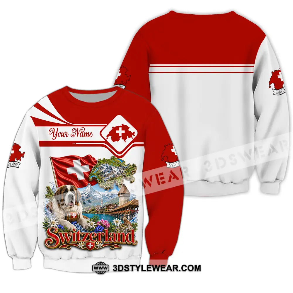 Unisex Shirt - Custom Switzerland Shirt - Long Sleeve / S - T-shirt