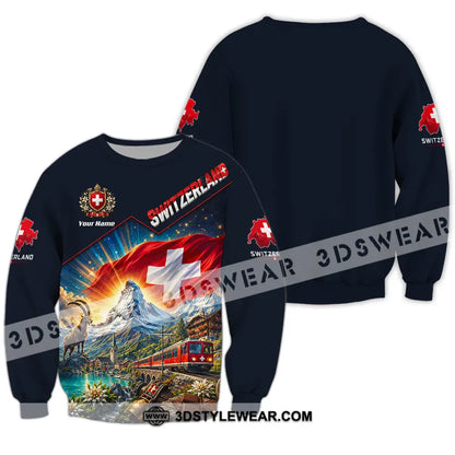 Unisex Shirt - Custom Switzerland Shirt - Long Sleeve / S - T-shirt