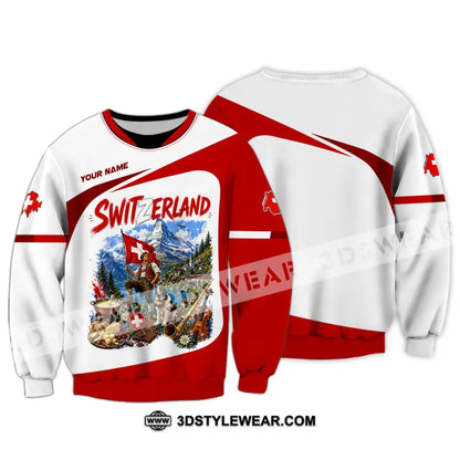 Unisex Shirt - Custom Switzerland Shirt - Long Sleeve / S - T-shirt
