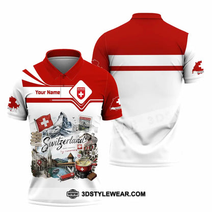 Unisex Shirt - Custom Switzerland Shirt - Polo Shirt / S - T-shirt
