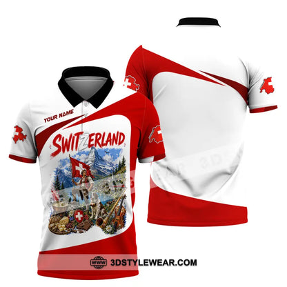 Unisex Shirt - Custom Switzerland Shirt - Polo Shirt / S - T-shirt