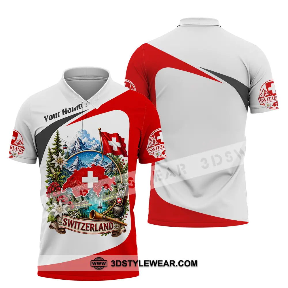 Unisex Shirt - Custom Switzerland Shirt - Polo Shirt / S - T-shirt
