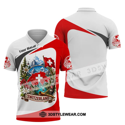 Unisex Shirt - Custom Switzerland Shirt - Polo Shirt / S - T-shirt