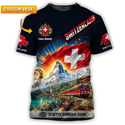 Unisex Shirt - Custom Switzerland Shirt - T-shirt