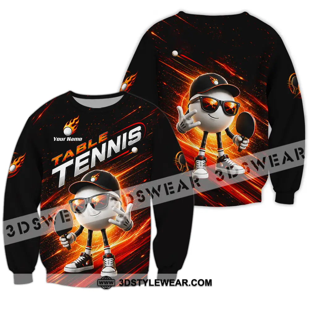 Unisex Shirt - Custom Table Tennis Shirt - Long Sleeve / S - T-shirt