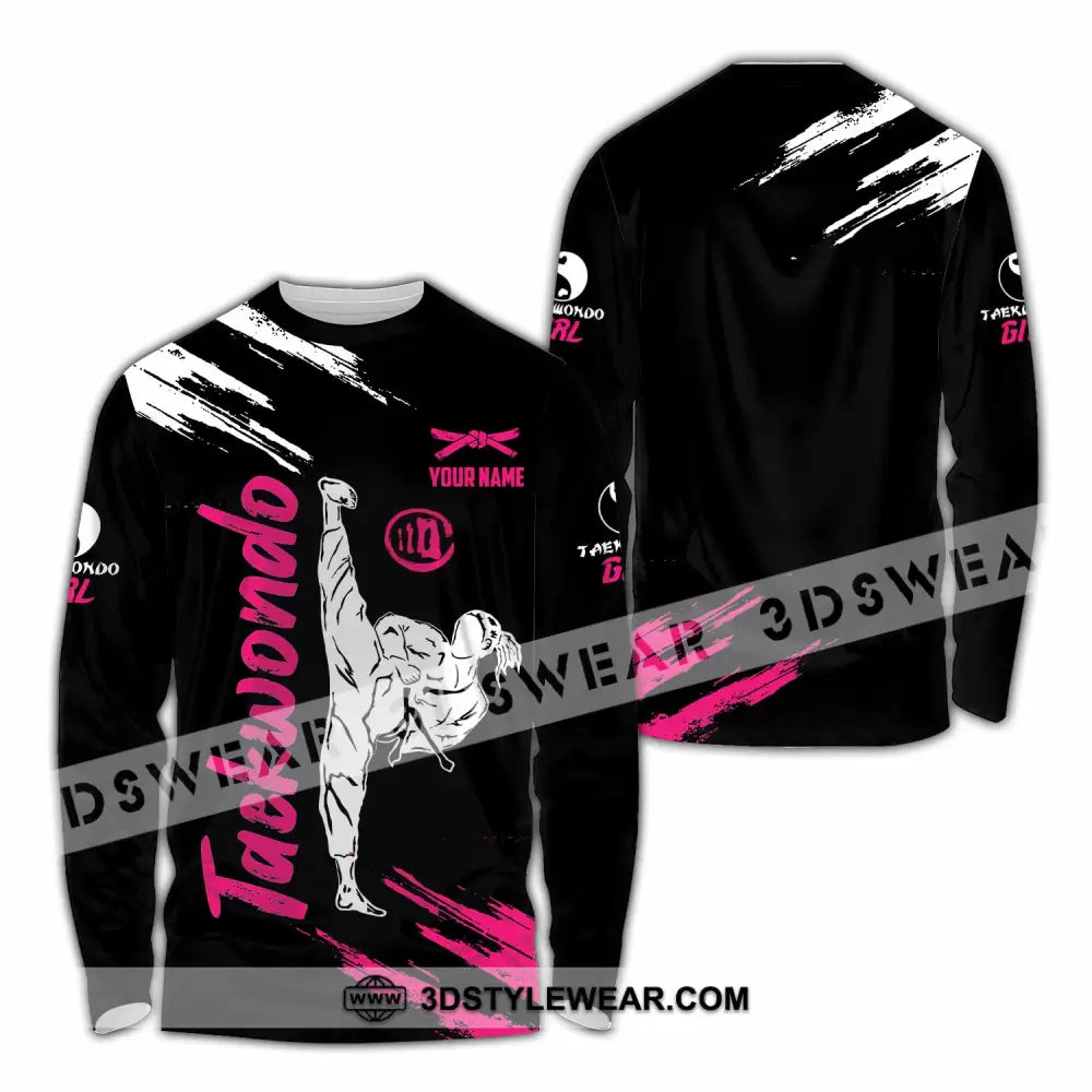 Unisex Shirt - Custom Taekwondo 3D Shirt - Long Sleeve Shirt / S - T-shirt