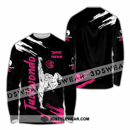 Unisex Shirt - Custom Taekwondo 3D Shirt - Long Sleeve Shirt / S - T-shirt