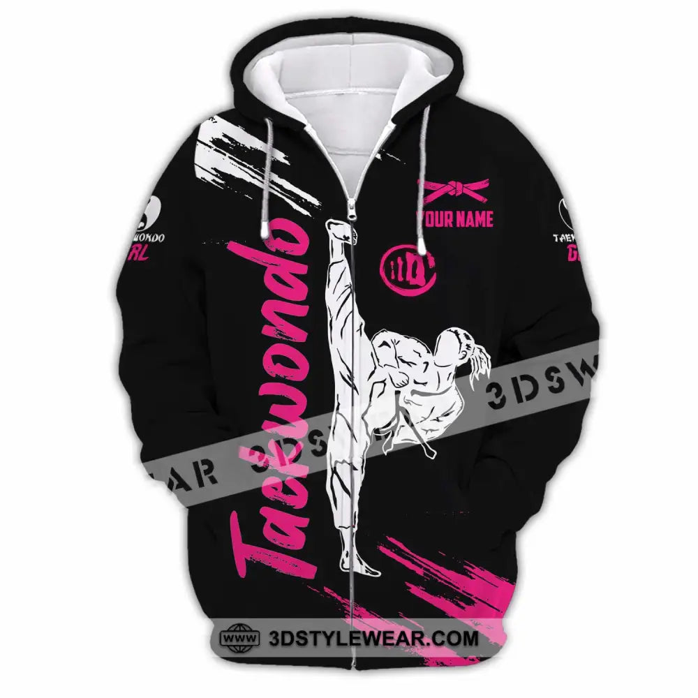 Unisex Shirt - Custom Taekwondo 3D Shirt - Zipper Hoodie / S - T-shirt
