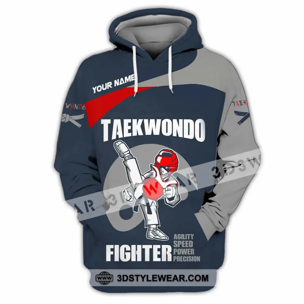 Unisex Shirt - Custom Taekwondo Fighter Shirt - Hoodie / S - T-shirt