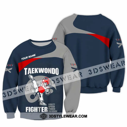 Unisex Shirt - Custom Taekwondo Fighter Shirt - Long Sleeve / S - T-shirt