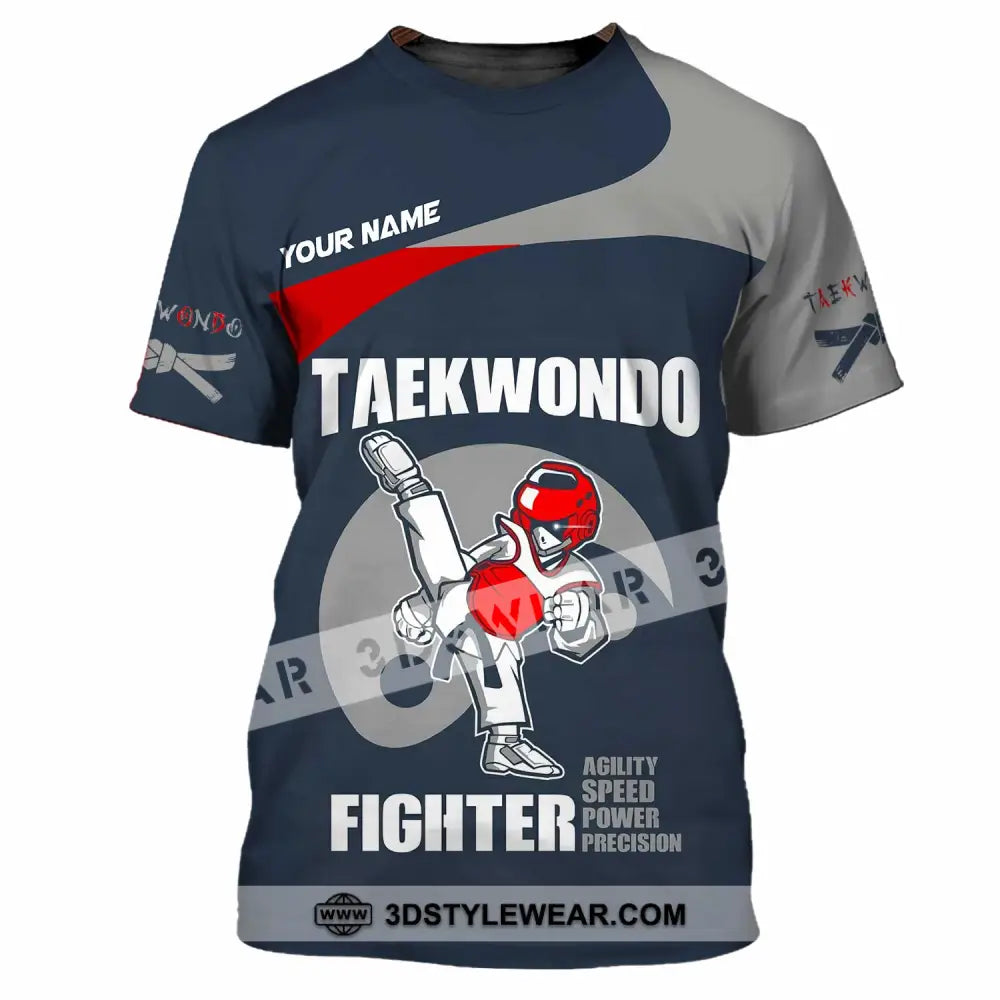 Unisex Shirt - Custom Taekwondo Fighter Shirt - T-Shirt / S - T-shirt