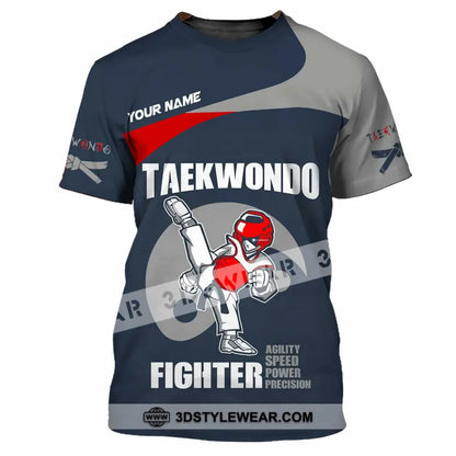 Unisex Shirt - Custom Taekwondo Fighter Shirt - T-Shirt / S - T-shirt