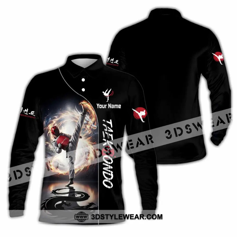 Unisex Shirt - Custom Taekwondo Shirt - Long Sleeve Polo / S - T-shirt