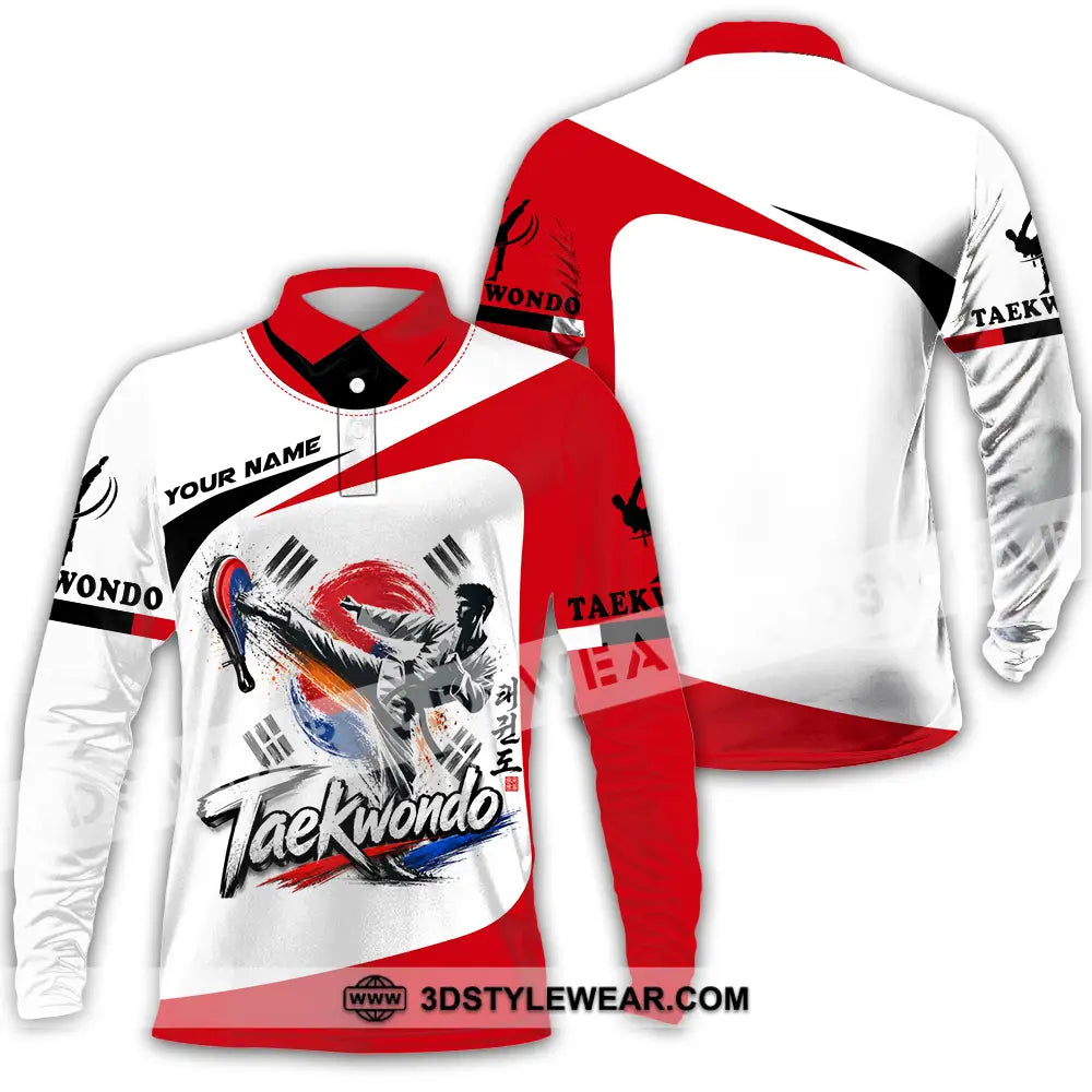 Unisex Shirt - Custom Taekwondo Shirt - Long Sleeve Polo / S - T-shirt