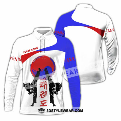 Unisex Shirt - Custom Taekwondo Lover Sport Shirt - Long Sleeve Polo / S - T-shirt