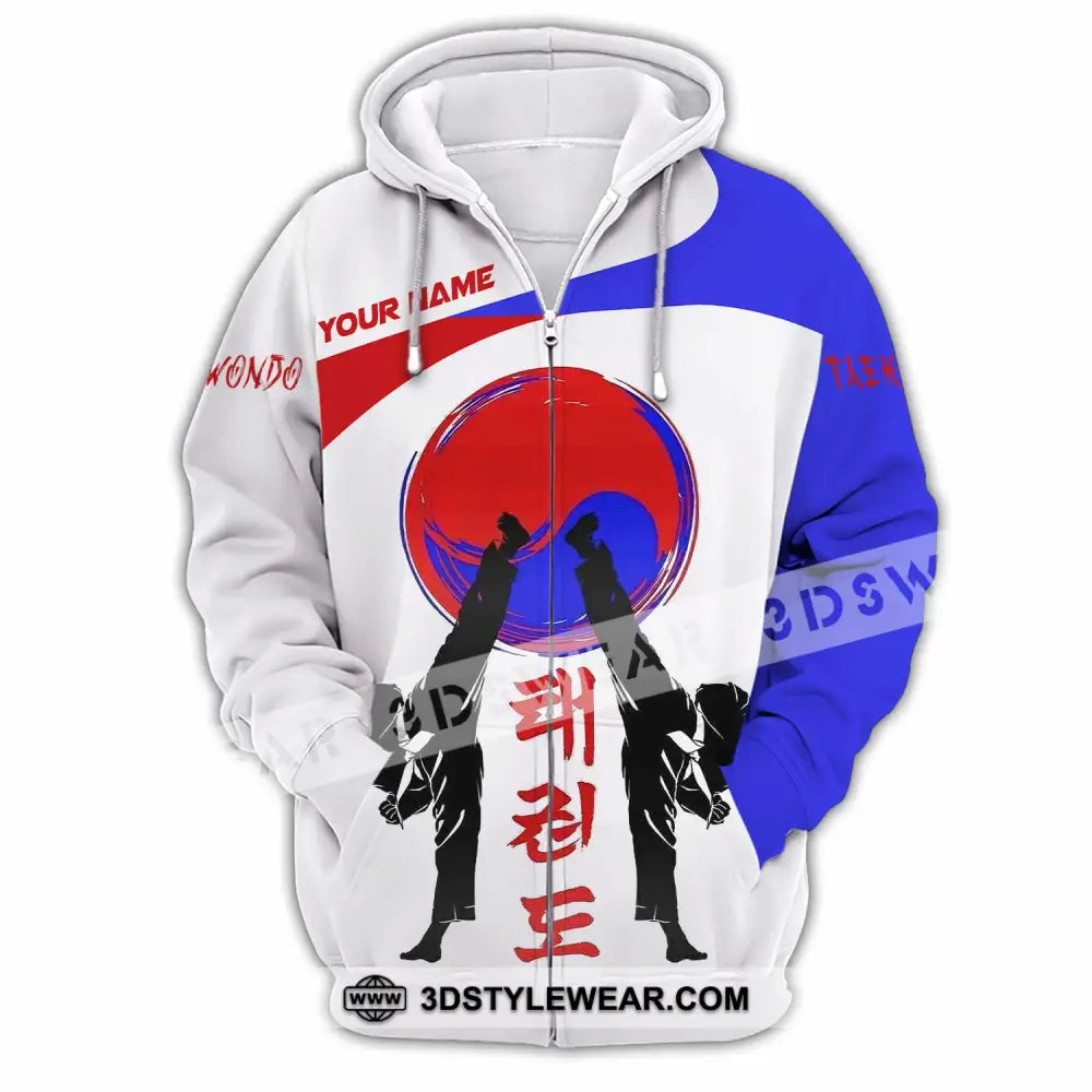 Unisex Shirt - Custom Taekwondo Lover Sport Shirt - Zipper Hoodie / S - T-shirt
