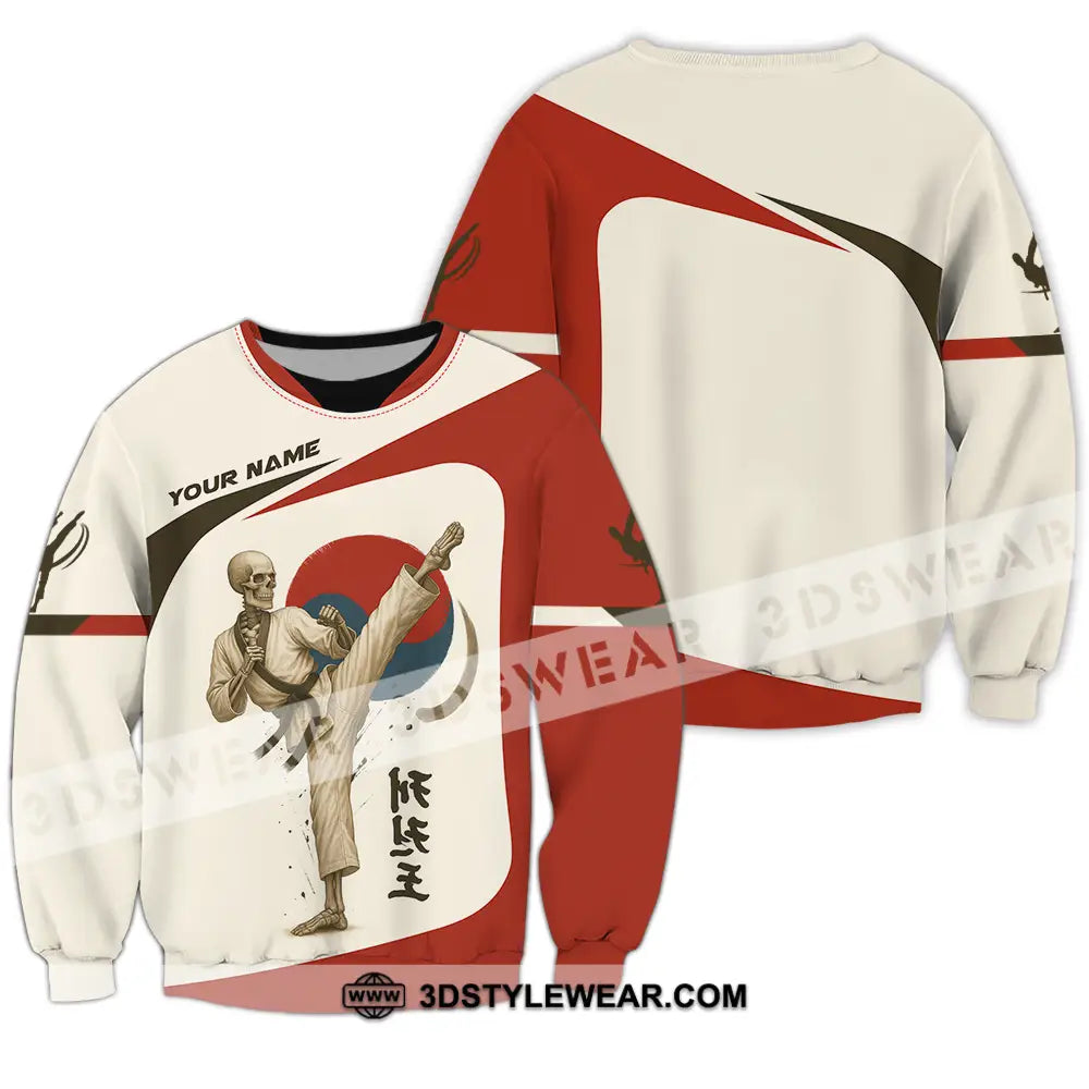 Unisex Shirt - Custom Taekwondo Player Shirt - Long Sleeve / S - T-shirt