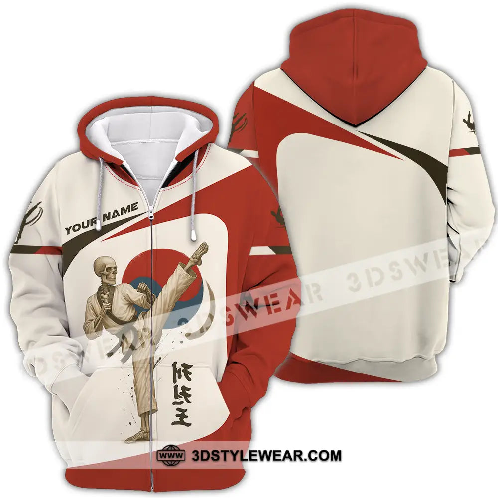 Unisex Shirt - Custom Taekwondo Player Shirt - Zipper Hoodie / S - T-shirt