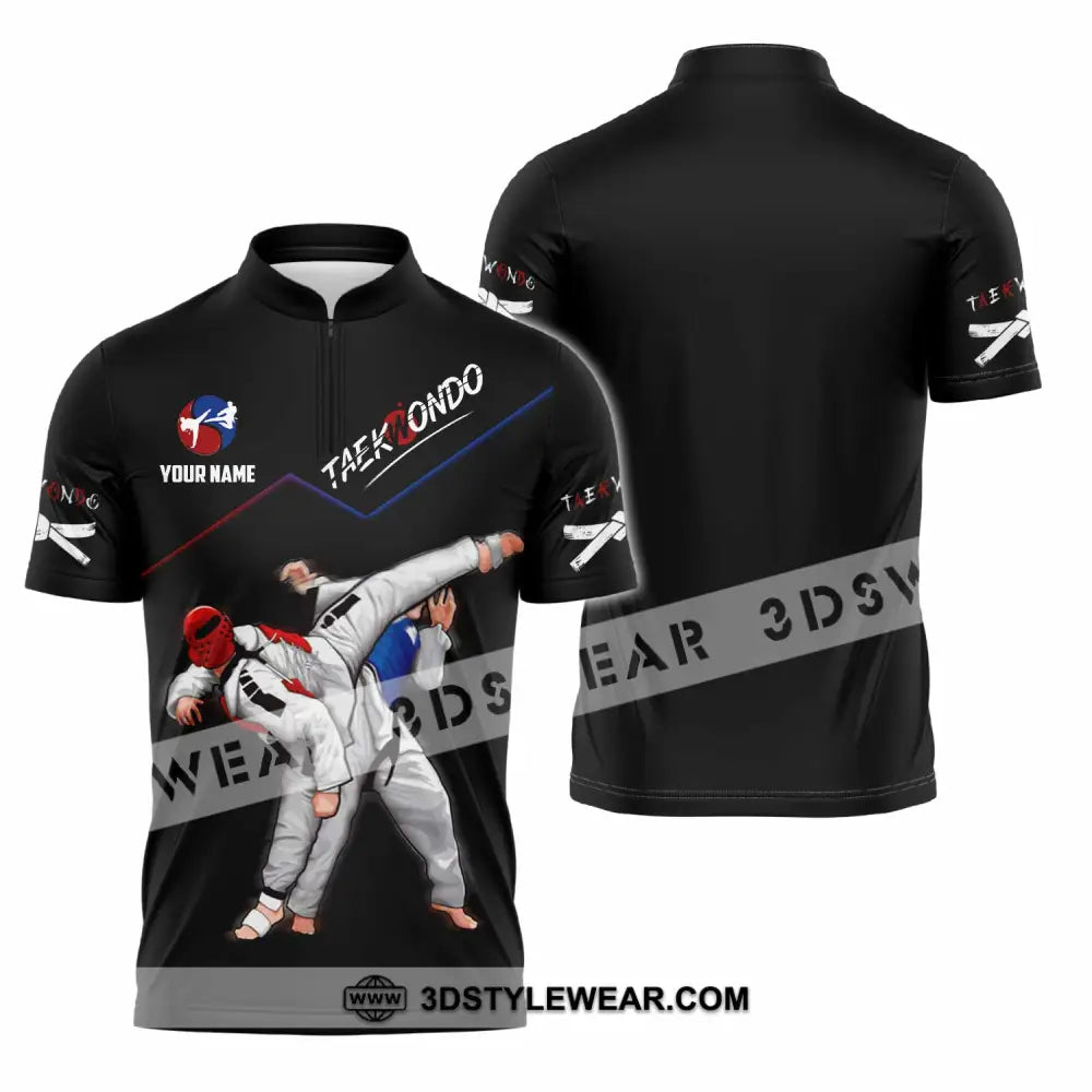 Unisex Shirt - Custom Taekwondo Shirt - Zipper Polo Shirt / S - T-shirt