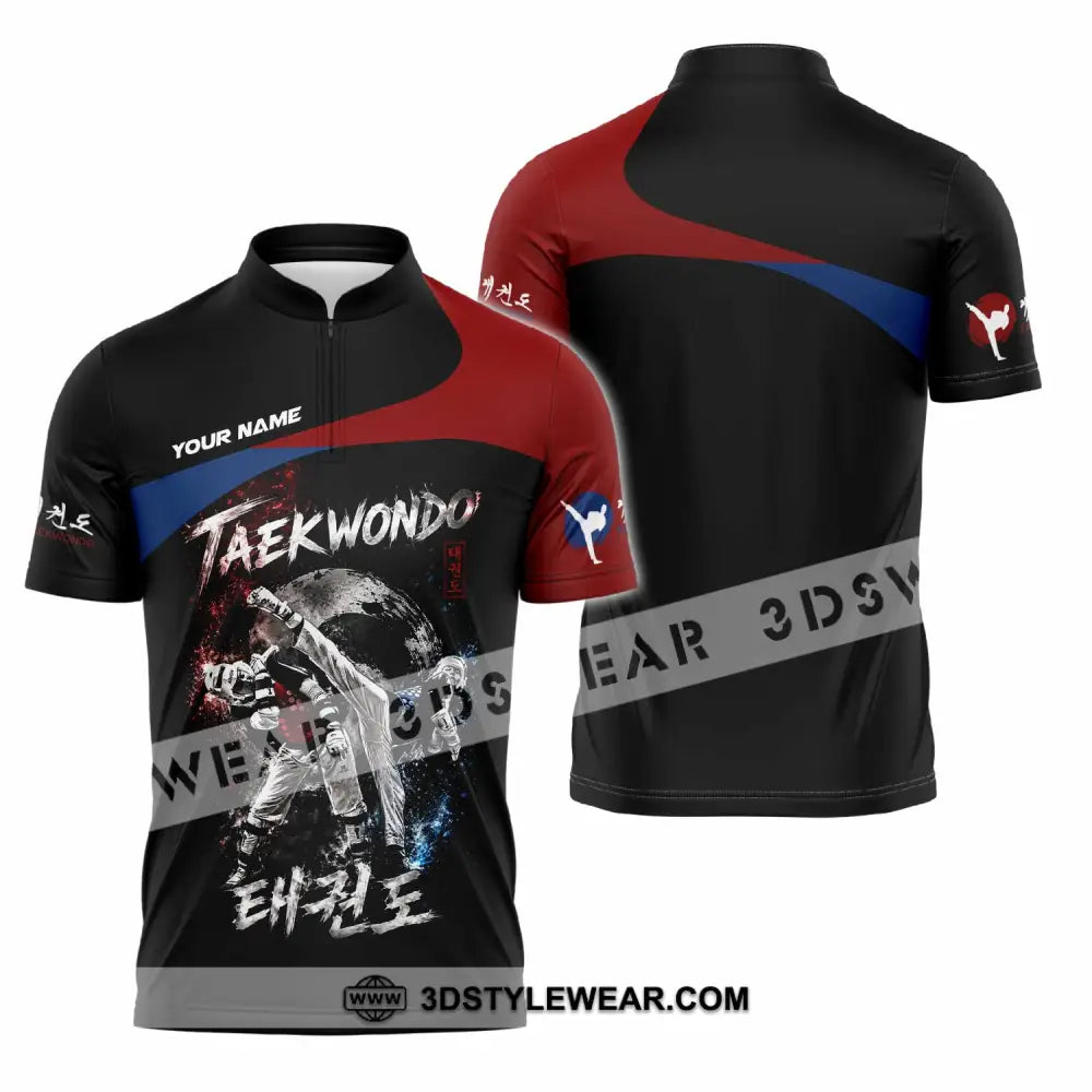 Unisex Shirt - Custom Taekwondo Shirt - Zipper Polo Shirt / S - T-shirt