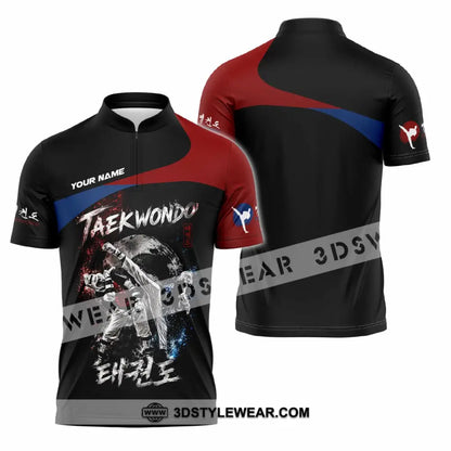 Unisex Shirt - Custom Taekwondo Shirt - Zipper Polo Shirt / S - T-shirt