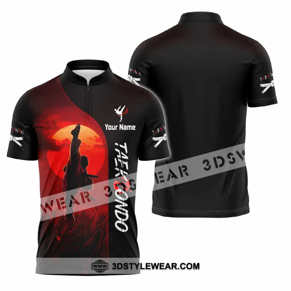 Unisex Shirt - Custom Taekwondo Shirt - Zipper Polo Shirt / S - T-shirt