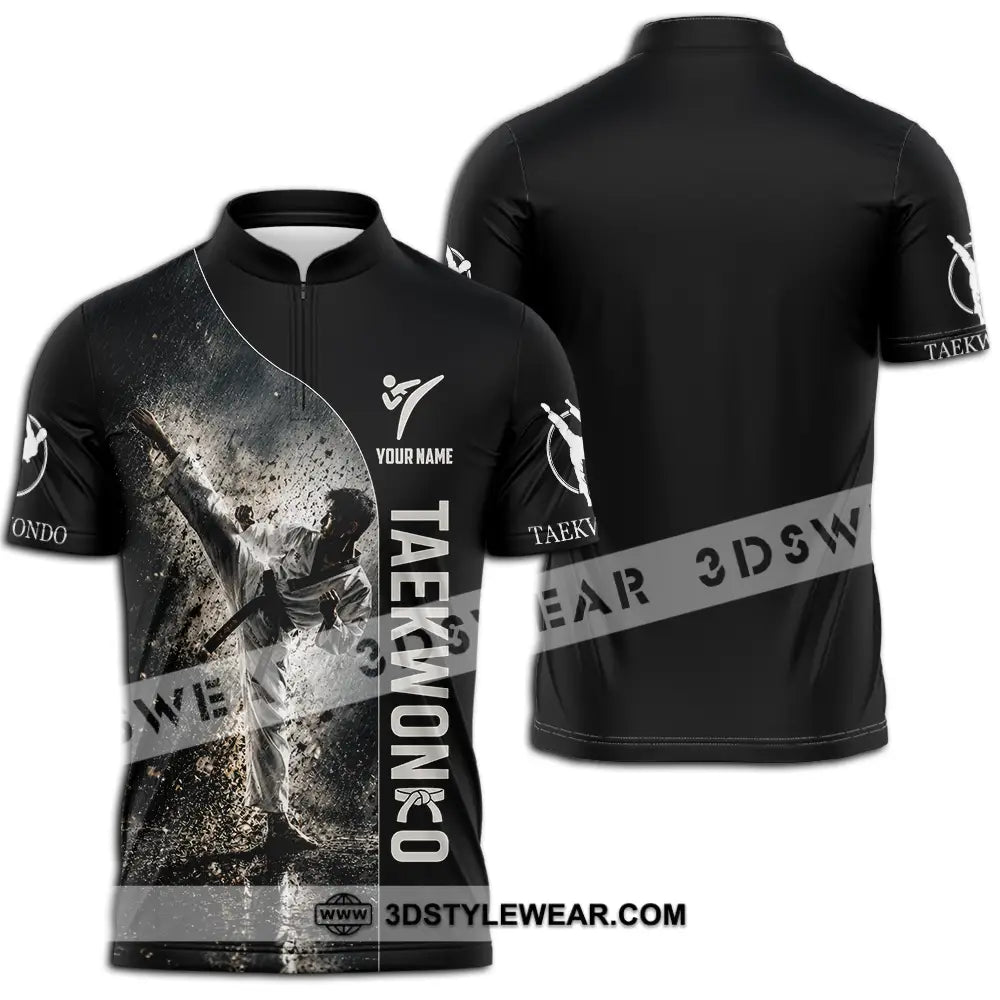 Unisex Shirt - Custom Taekwondo Shirt - Zipper Polo Shirt / S - T-shirt
