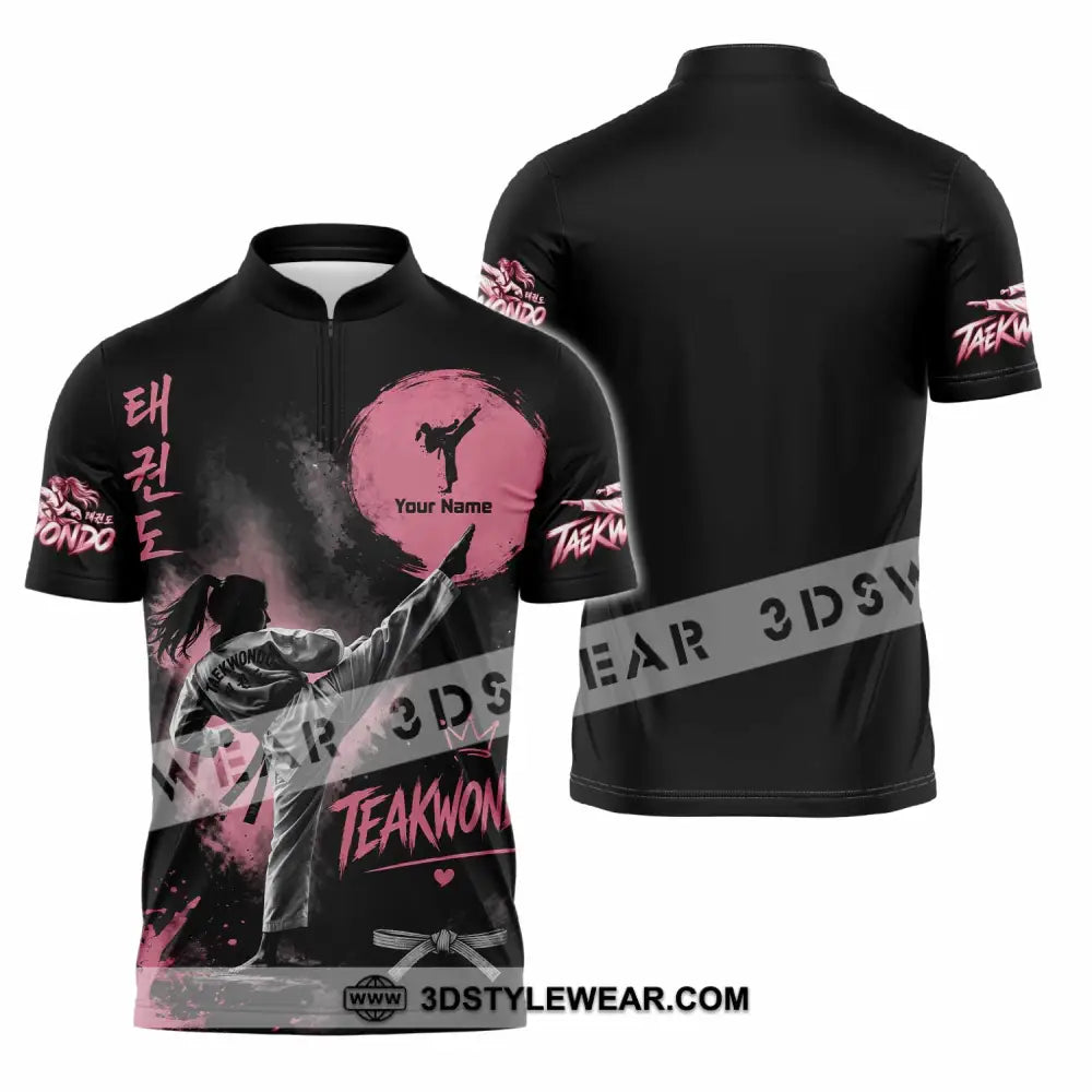 Unisex Shirt - Custom Taekwondo Shirt - Zipper Polo Shirt / S - T-shirt