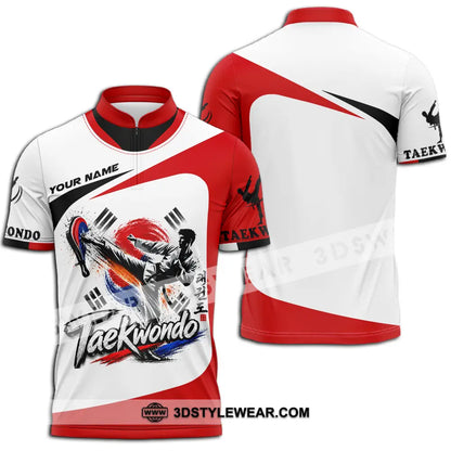 Unisex Shirt - Custom Taekwondo Shirt - Zipper Polo Shirt / S - T-shirt